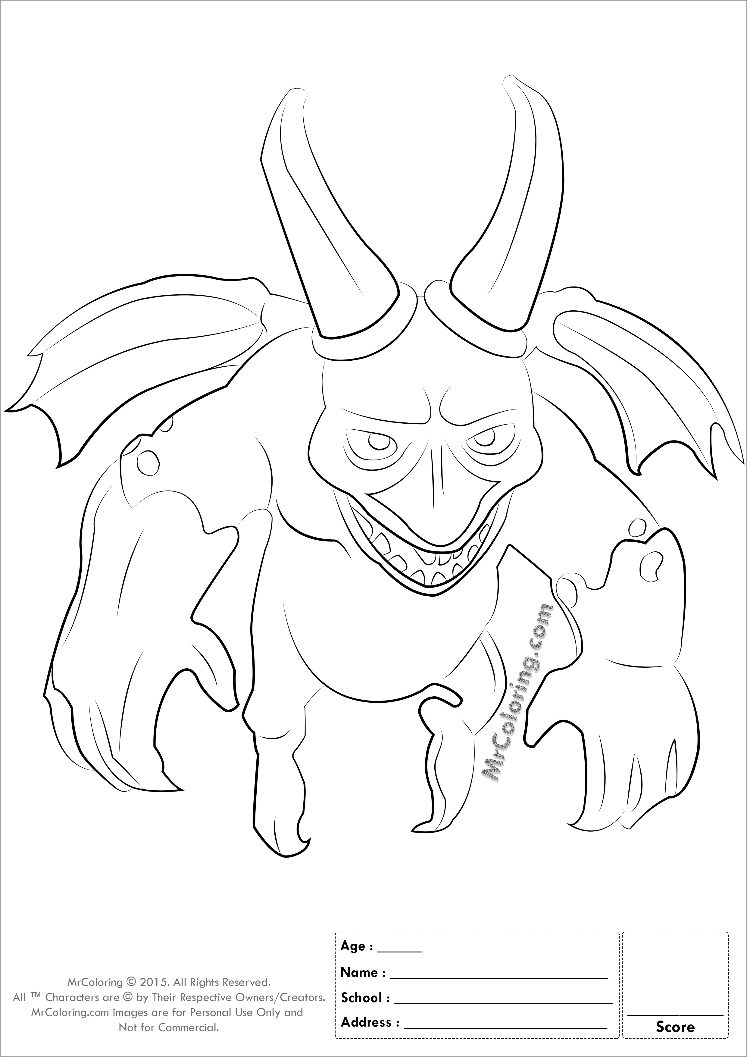 Clash Of Clans Dragon Coloring Page