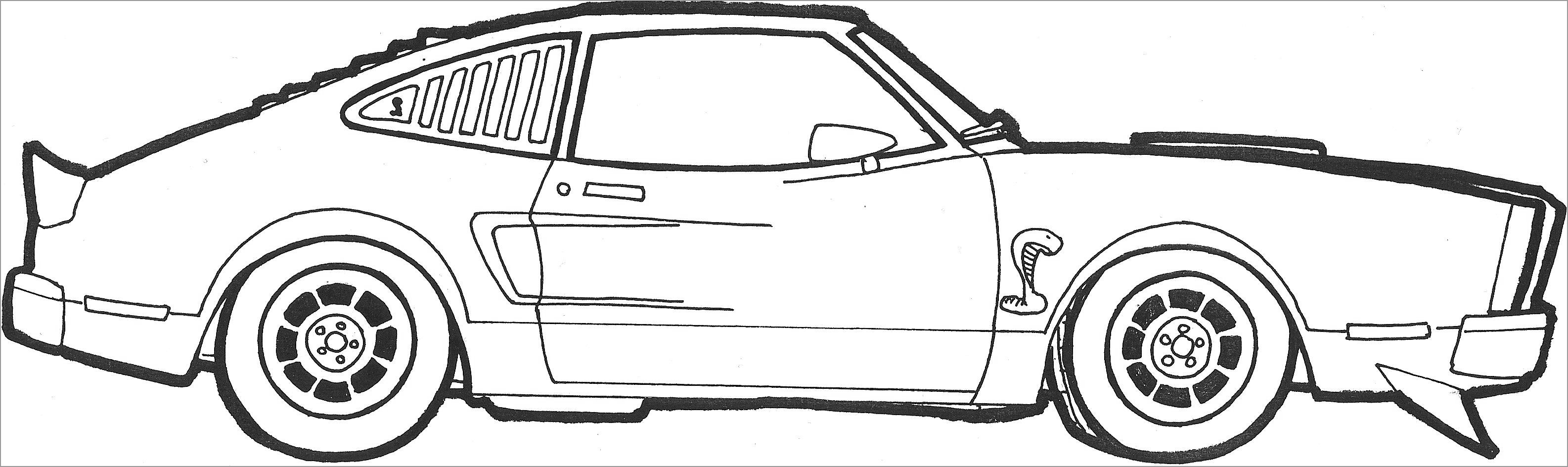 Classic Cars Coloring Pages To Print ColoringBay