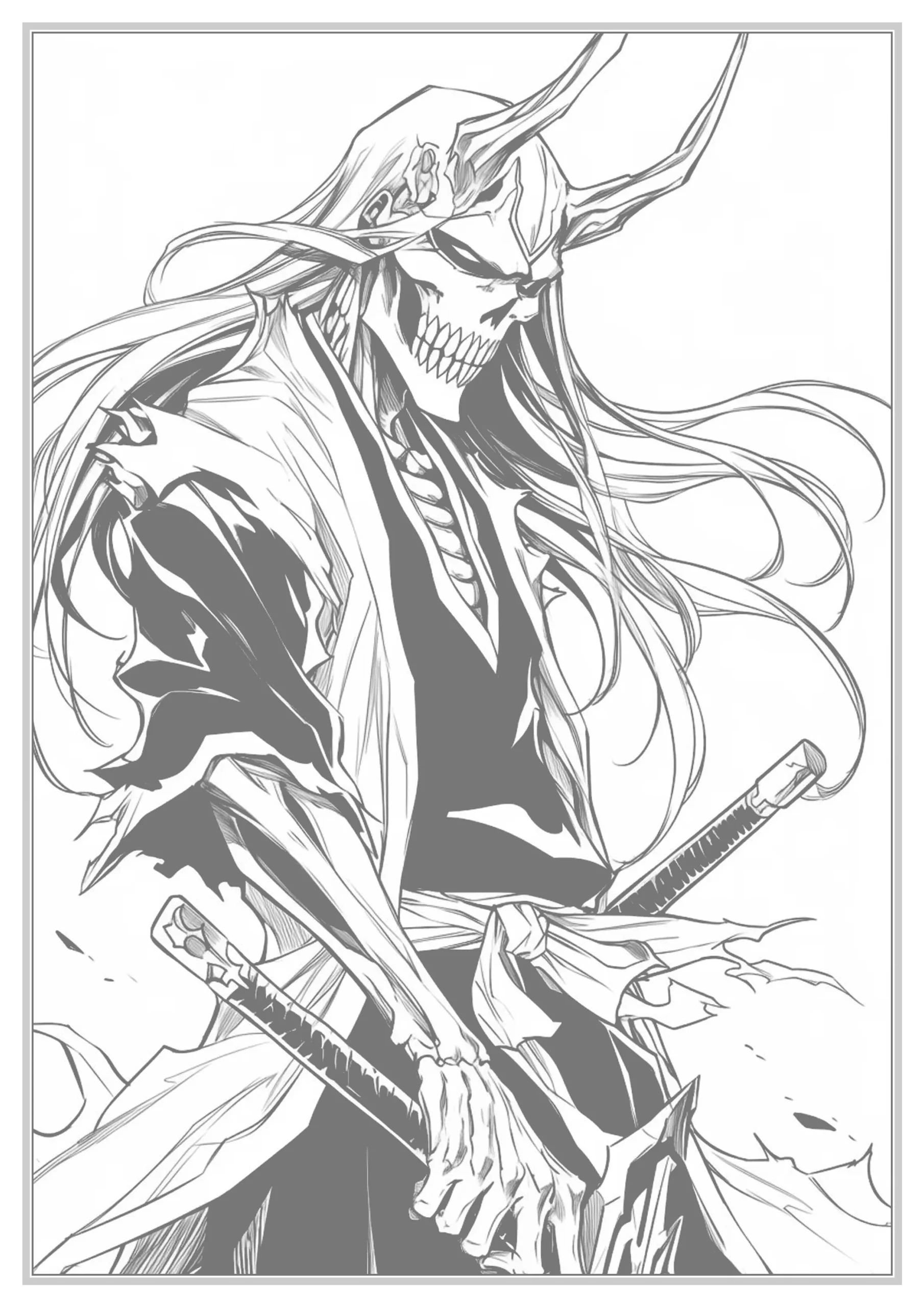 coloring page bleach