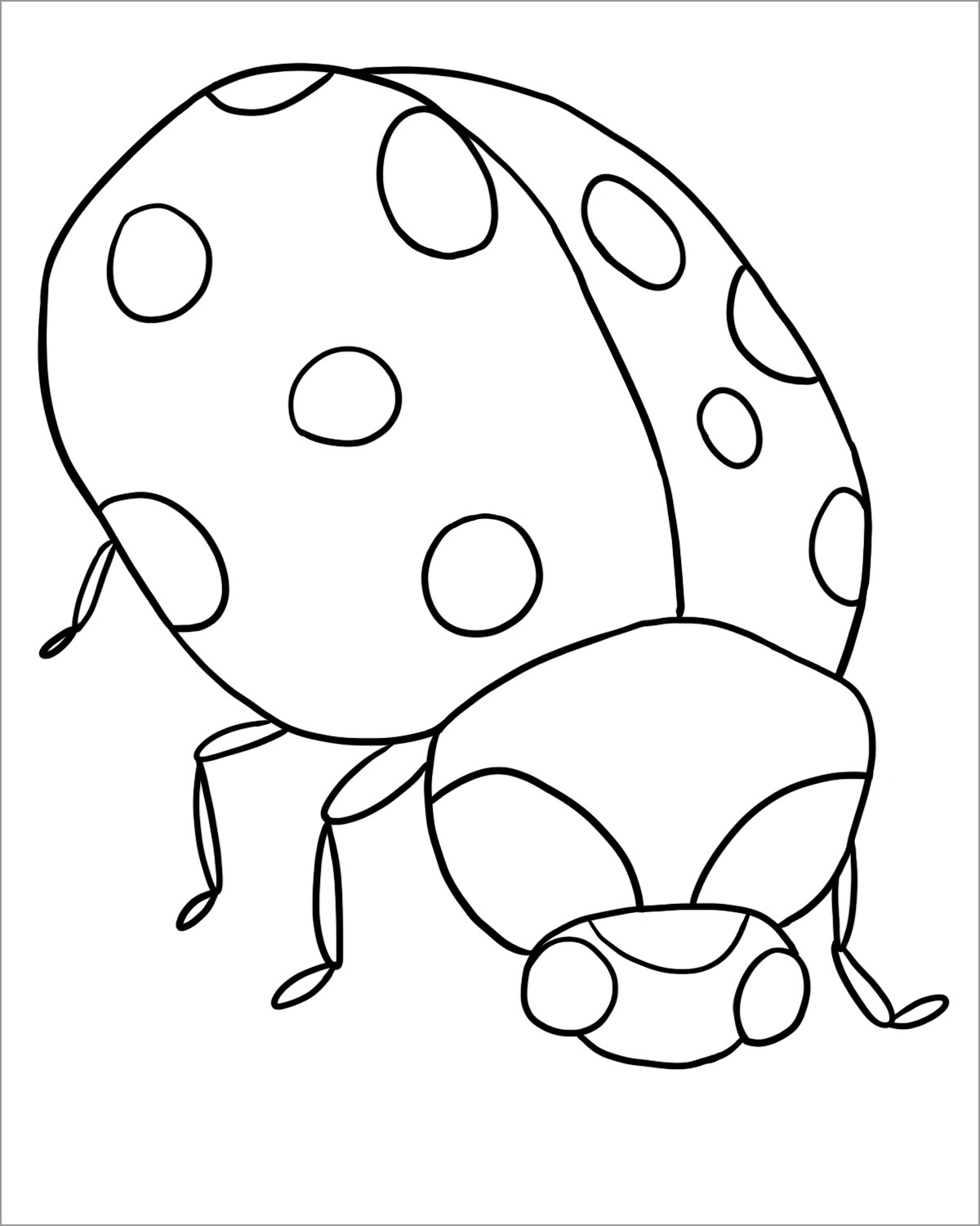 Coloring Page Of A Ladybug