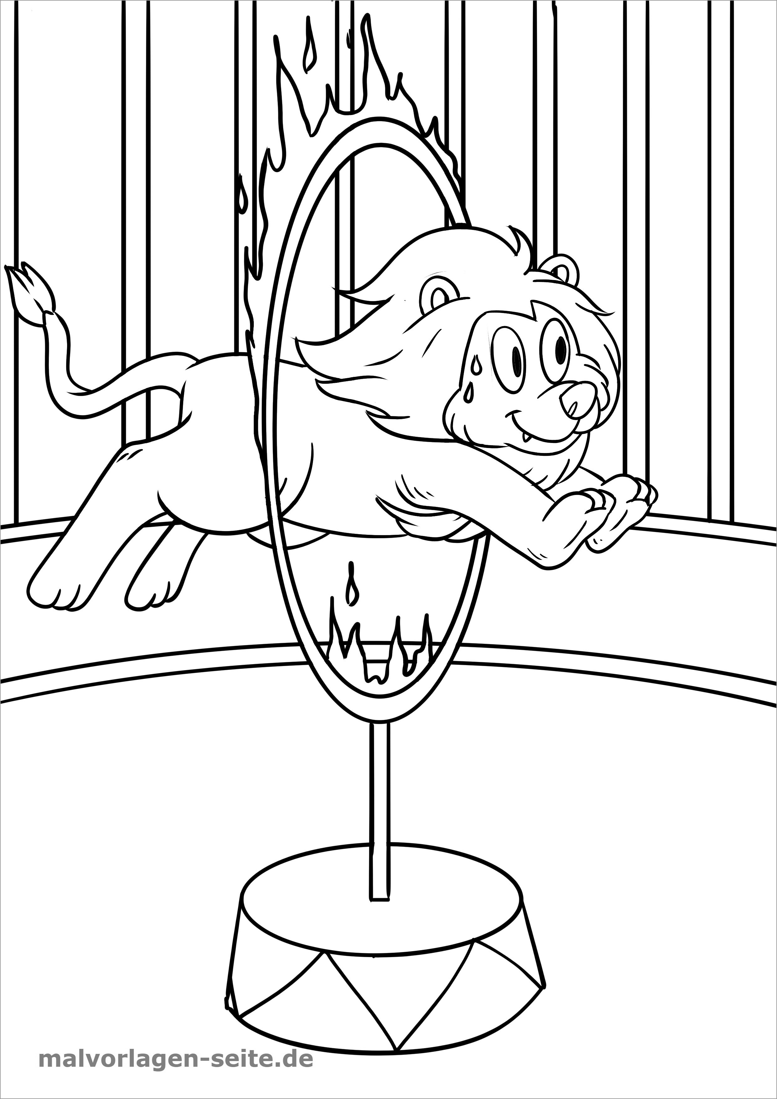 Coloring Page Of Lion Circus