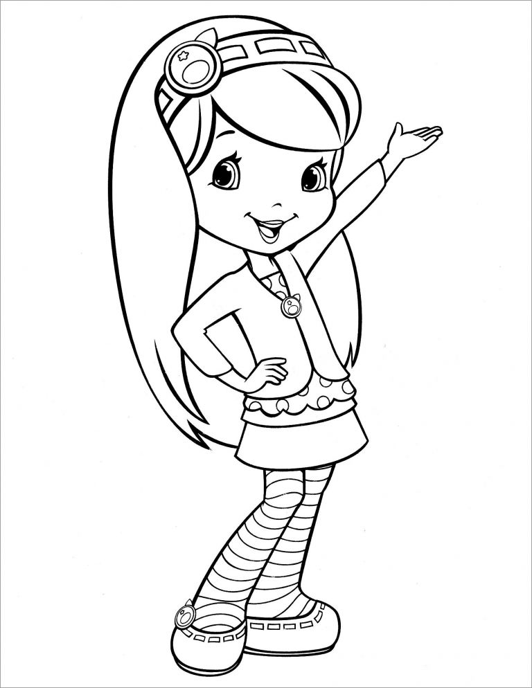 Coloring Page Of Strawberry Shortcake - ColoringBay