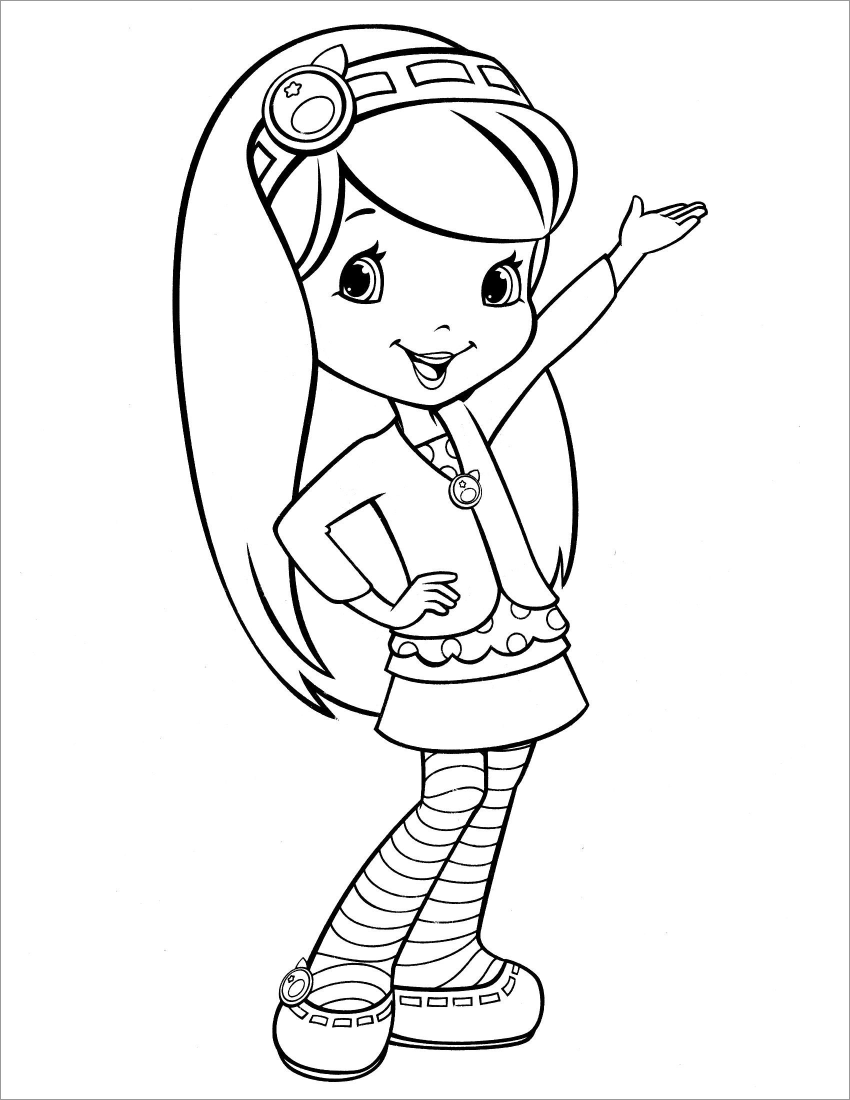Coloring Page Of Strawberry Shortcake