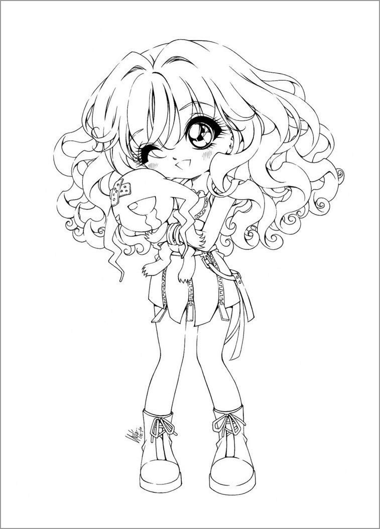 Coloring Pages Of Chibi