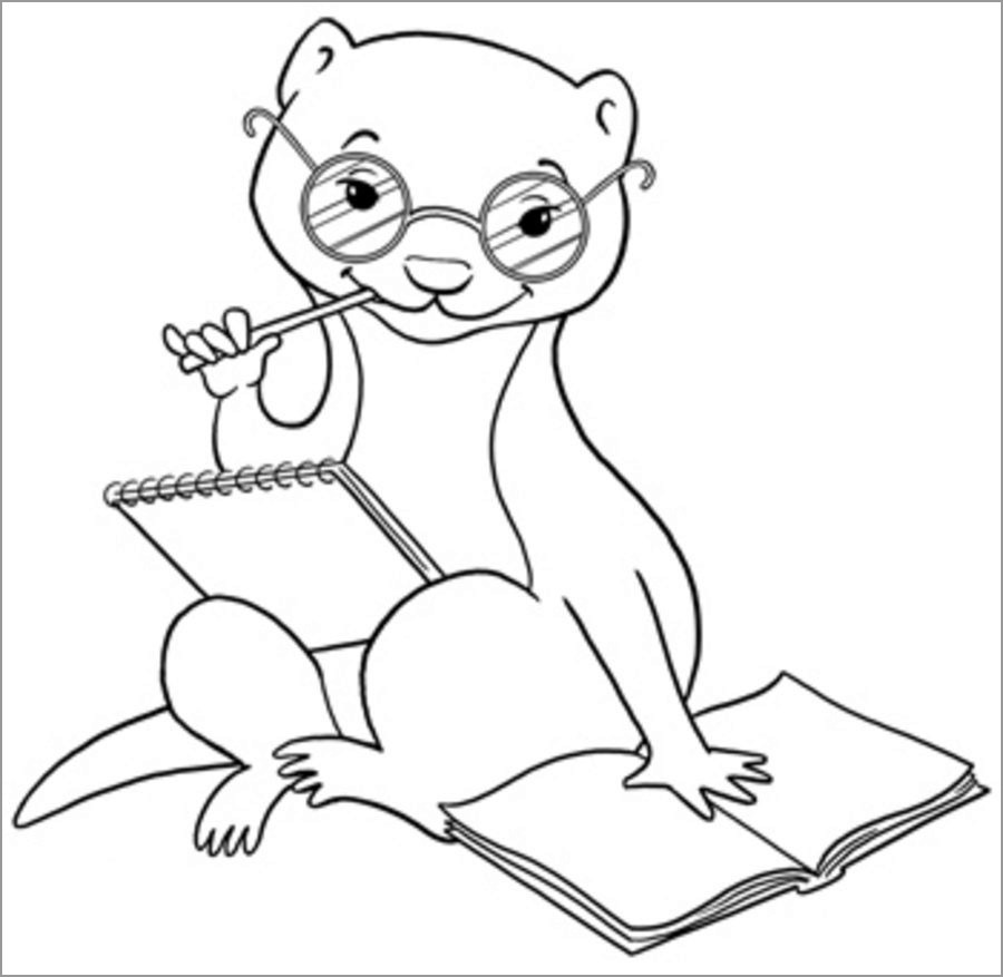 Coloring Pages Of Weasels