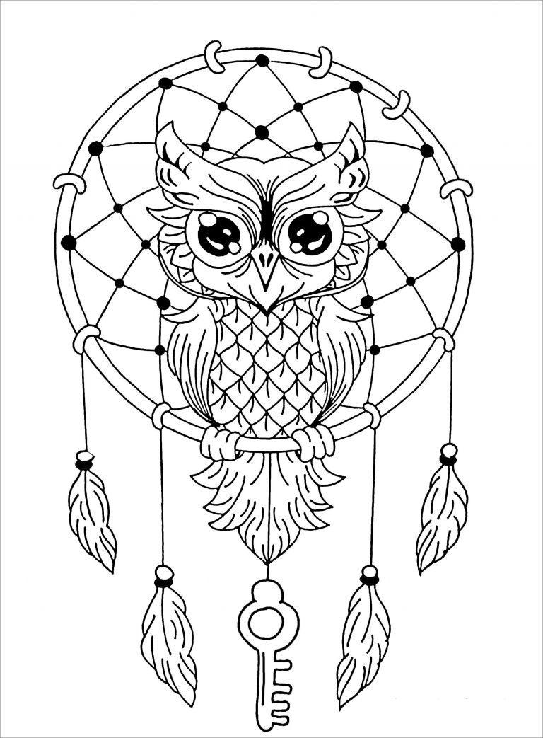 Download Coloring Pages Owl Mandala - ColoringBay