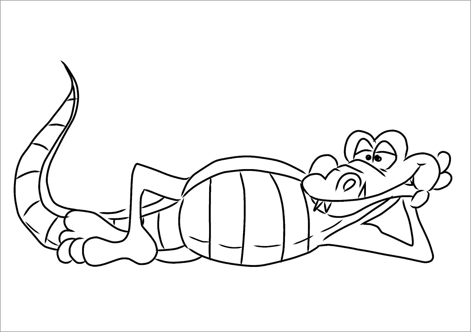 Crocodile Coloring Pages for Kids