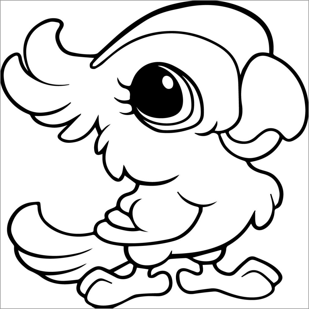 Cute Anime Animals Coloring Page   ColoringBay