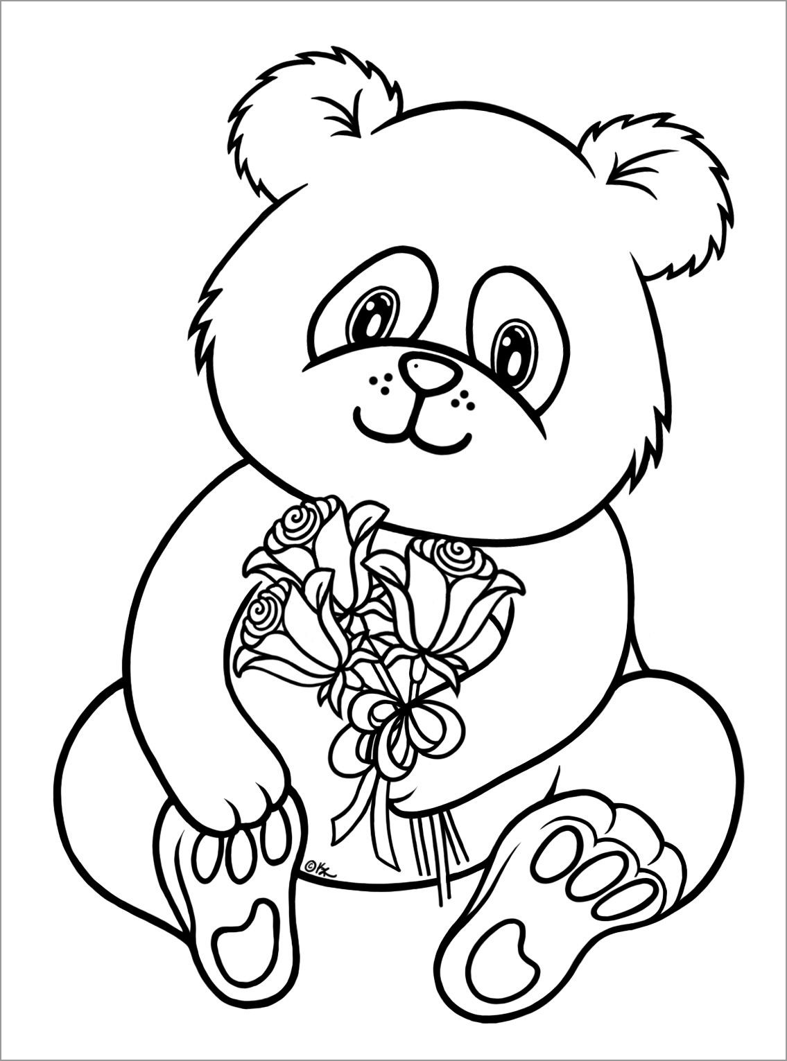 cute baby panda coloring pages to print coloringbay