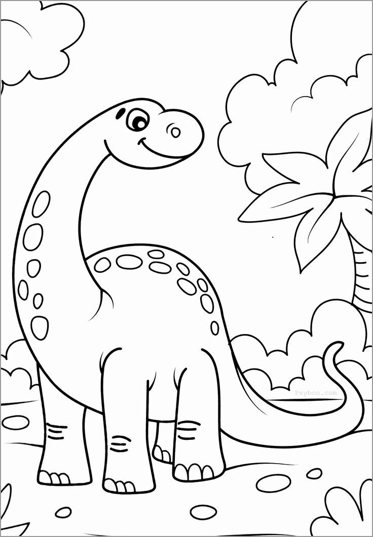 Download Dinosaur Coloring Pages For Kids Coloringbay