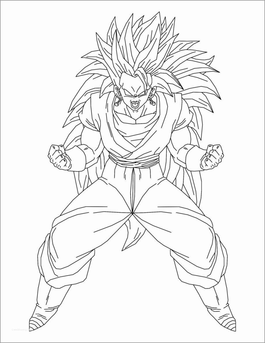 Dragon Ball Z Coloring Pages Broly Coloringbay