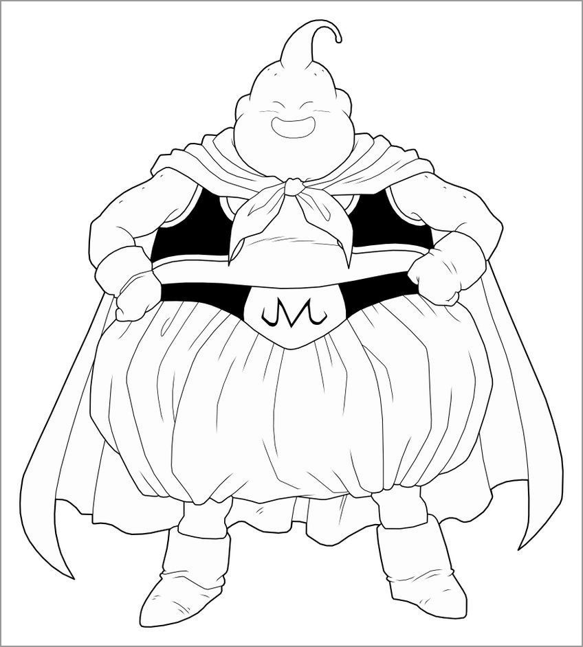 Dragon Ball Z Coloring Pages Buu