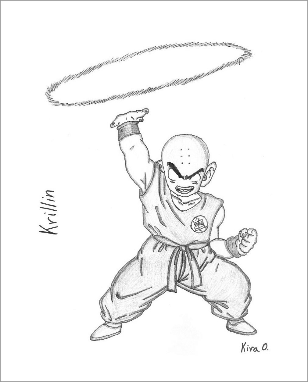 Dragon Ball Z Coloring Pages Krillin Coloringbay