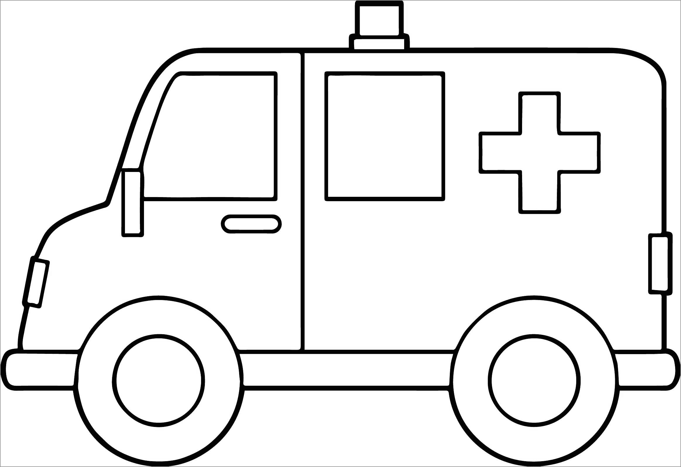Раскраска скорой помощи