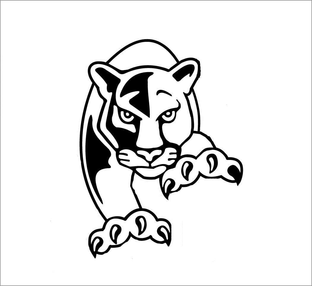 Easy Panther Coloring Page Coloringbay