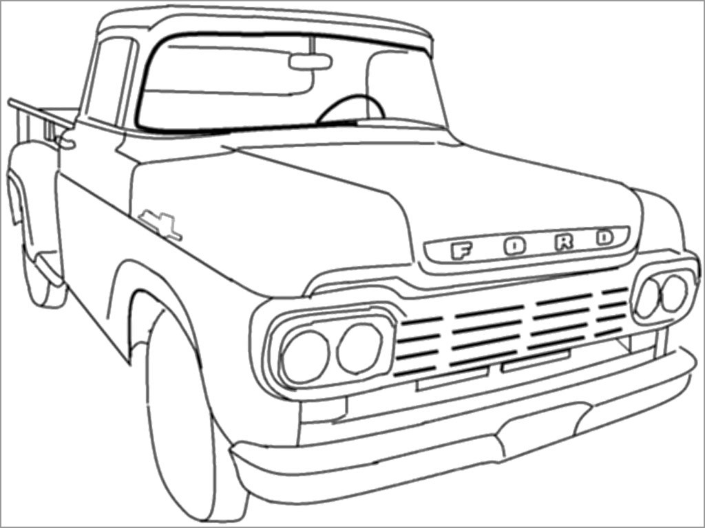 Ford Classic Car Coloring Pages