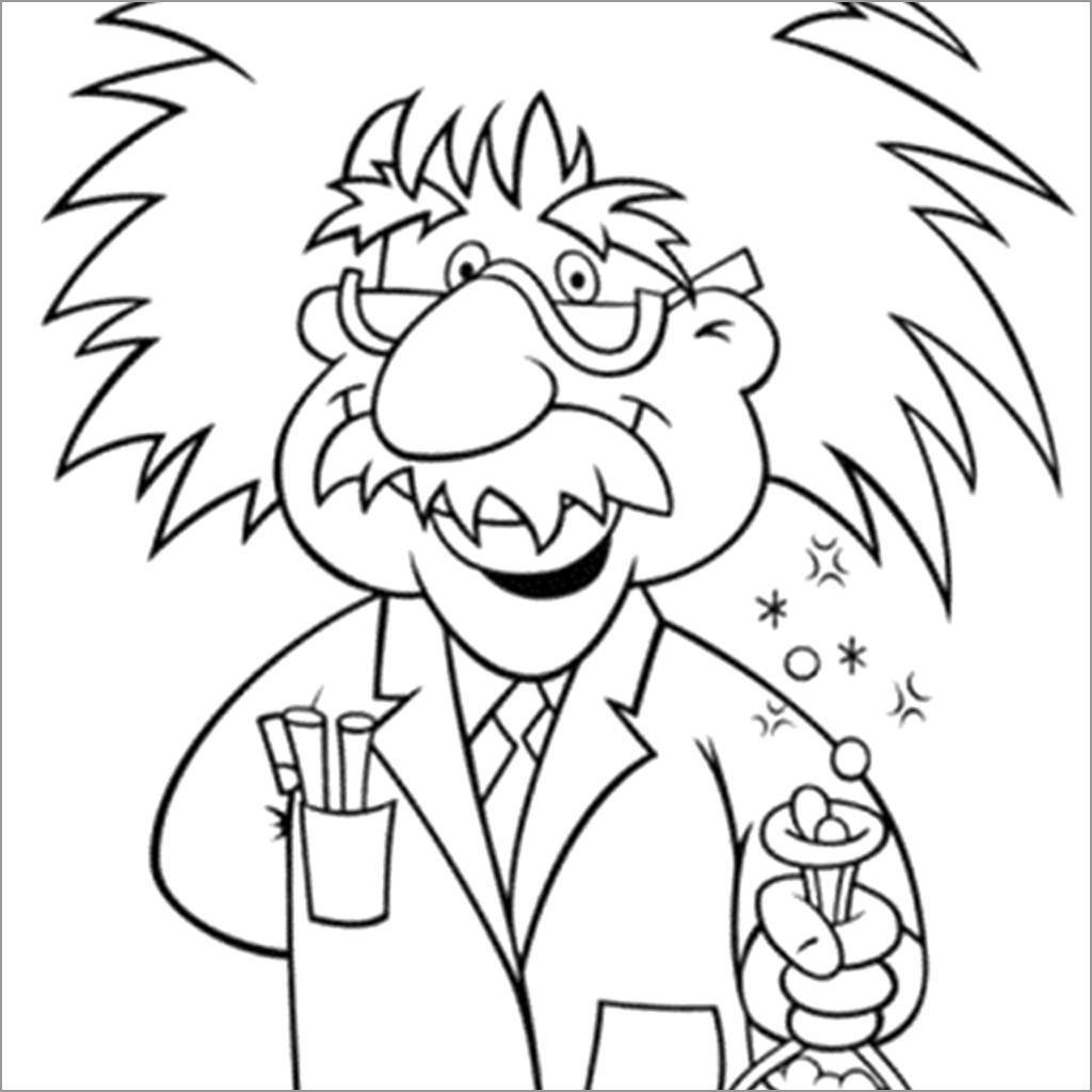 Free Albert Einstein Coloring Pages for Kids