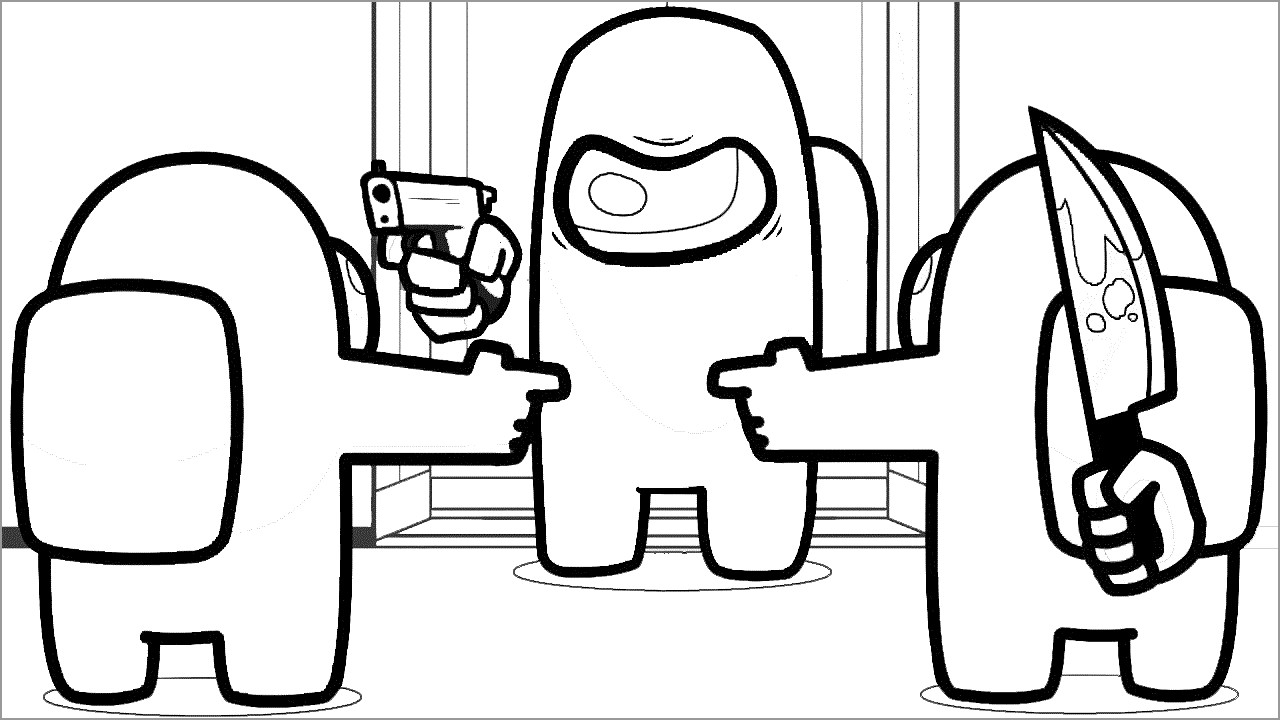 Among Us Coloring Pages / Among Us Coloring Pages Print Or