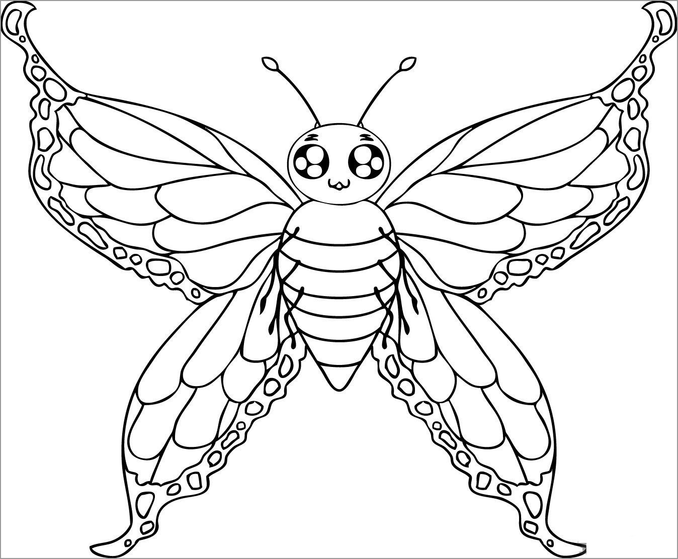 Butterfly Coloring Pages - ColoringBay