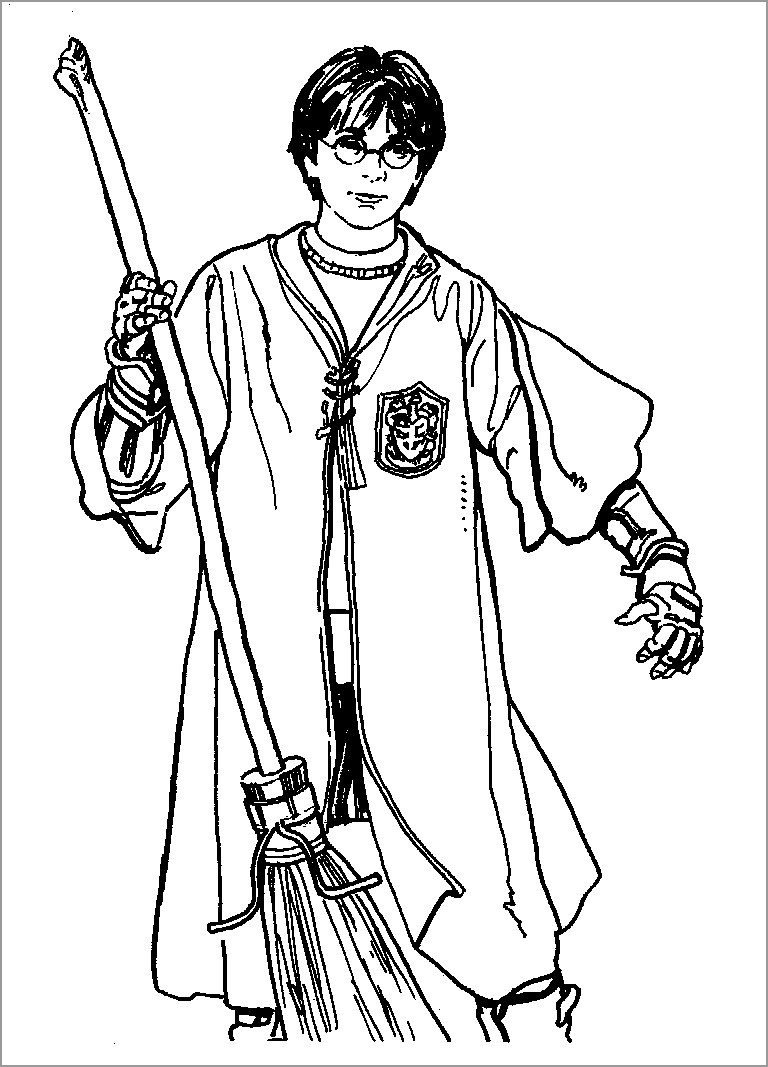 Download Free Printable Harry Potter Coloring Pages For Kids Coloringbay