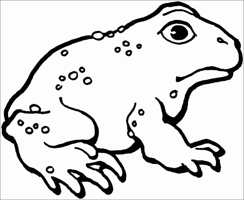 Free Printable toad Coloring Pages for Kids