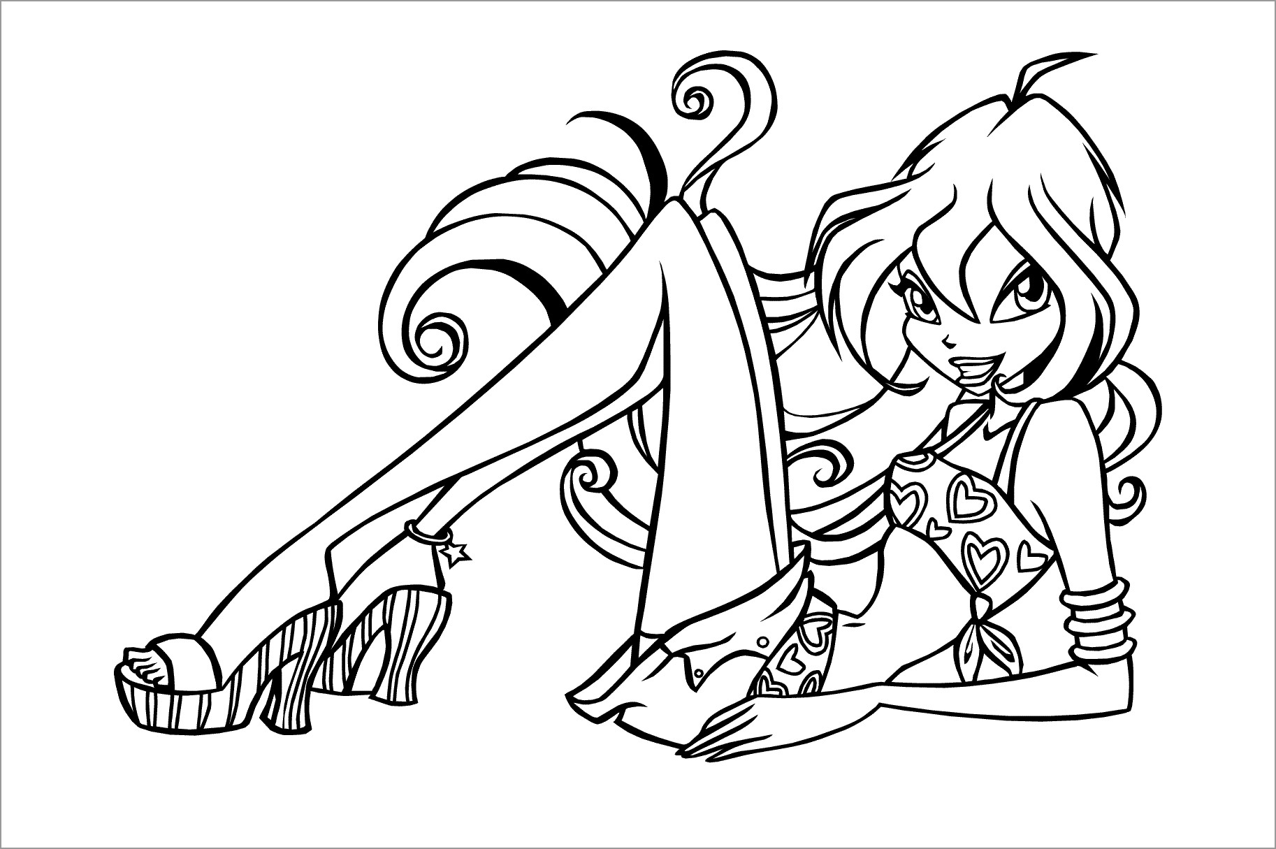 Free Printable Winx Club Coloring Pages for Kids