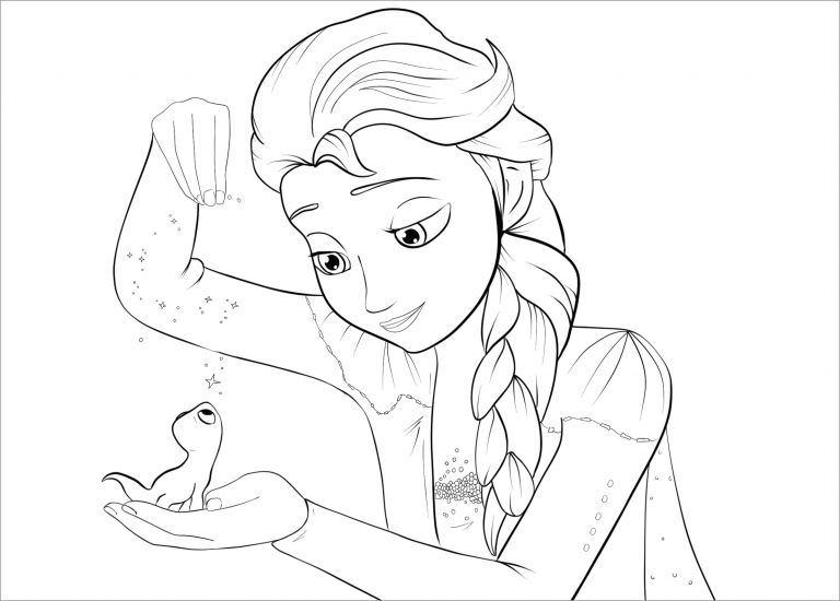 full size frozen coloring pages
