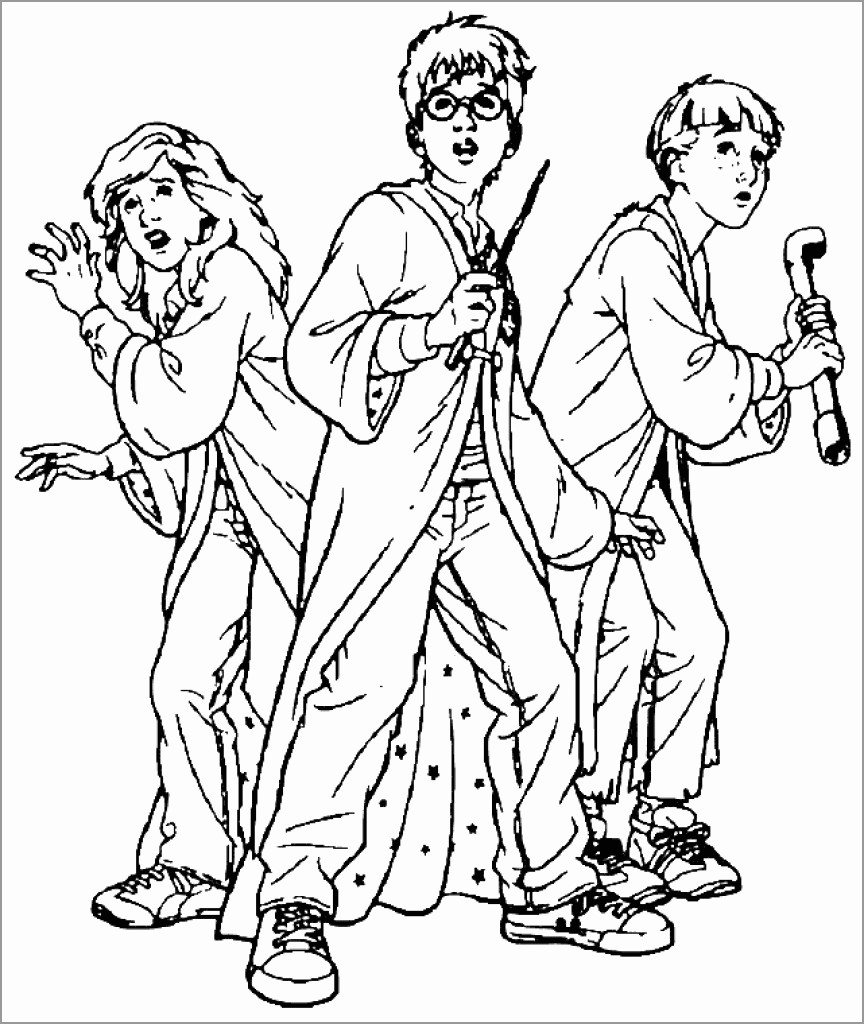 Harry Potter Printable Coloring Pages for Kids - ColoringBay