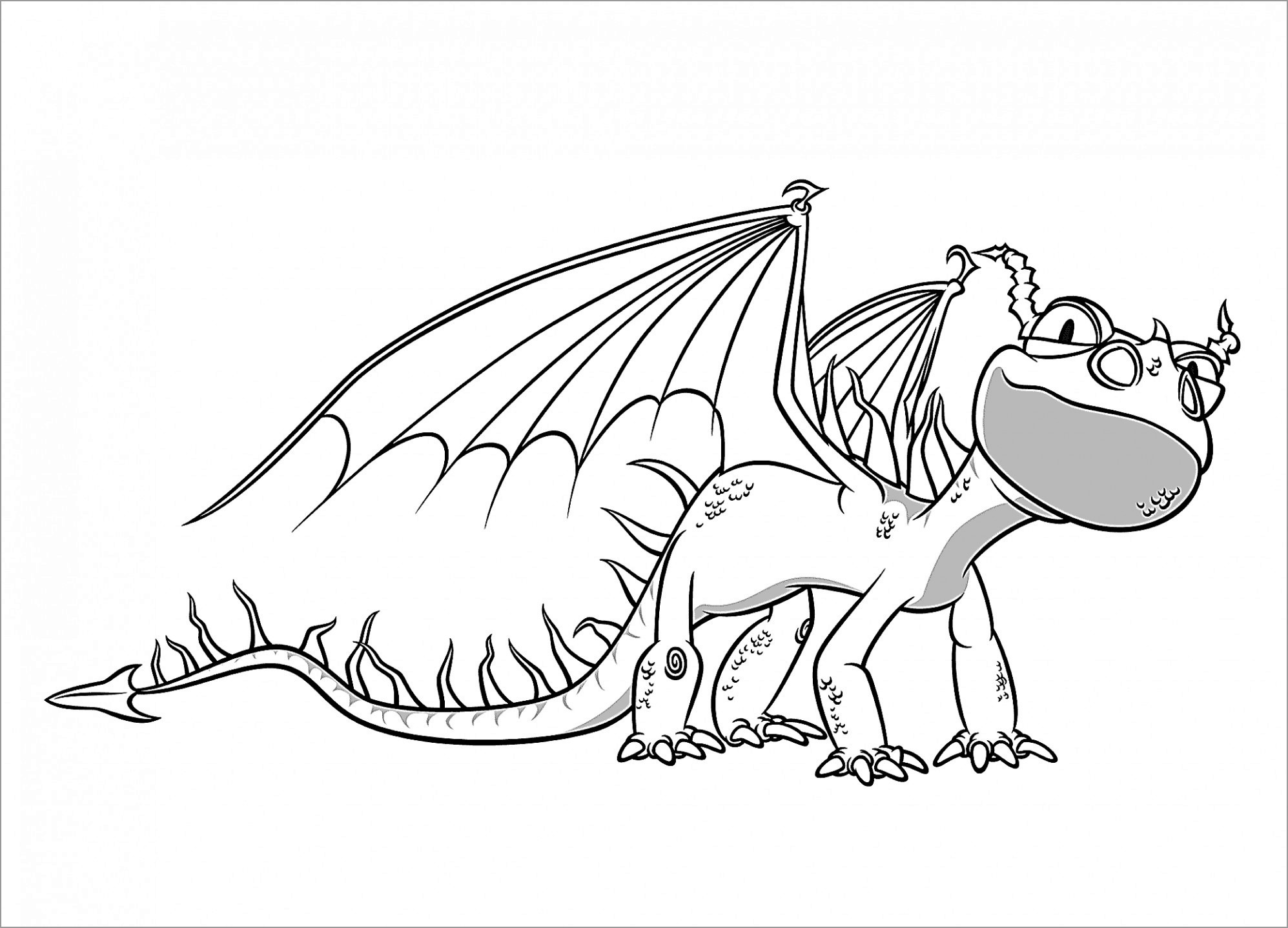 How to Train Your Dragon Baby Nadder Coloring Page