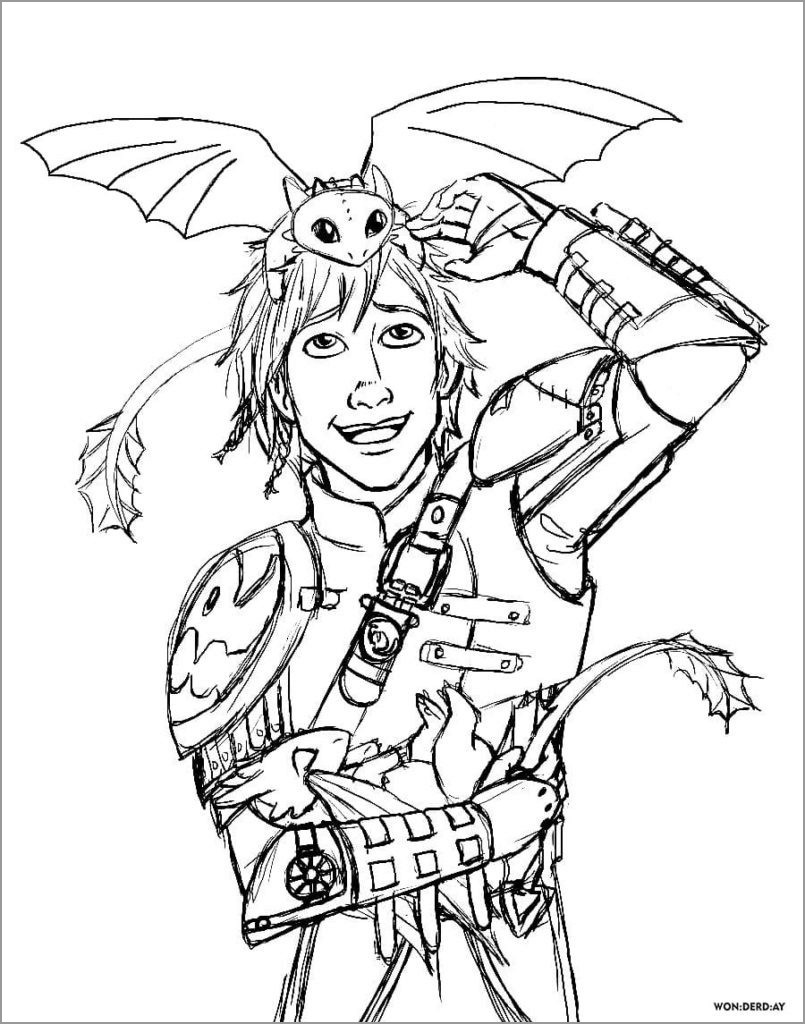 How to Train Your Dragon Coloring Pages - ColoringBay