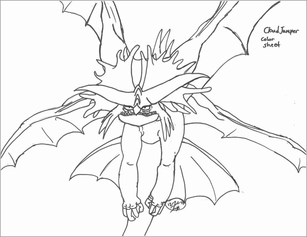 How to Train Your Dragon Cloudjumper Coloring Page