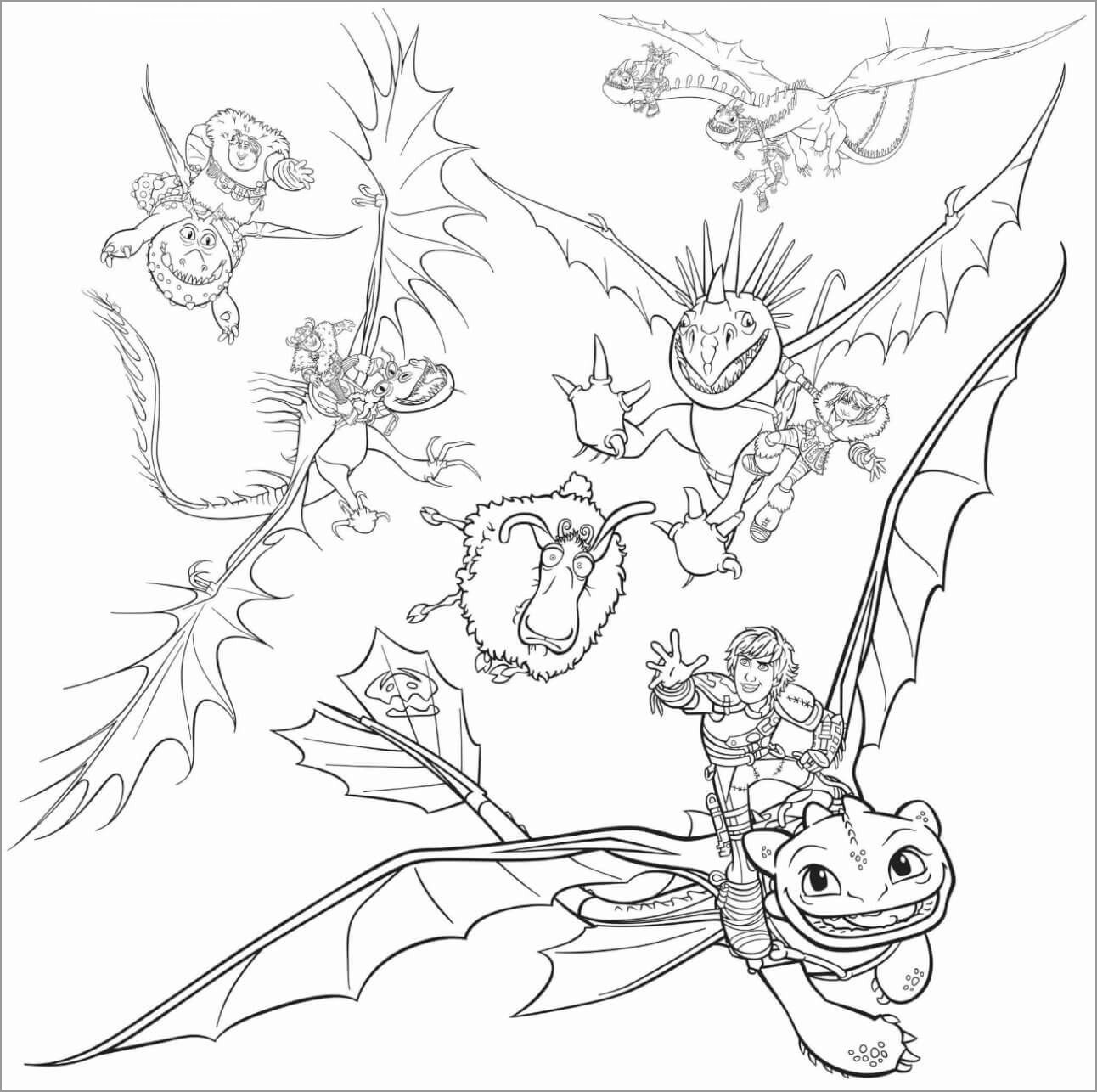 hiccup coloring page online how to train your dragon