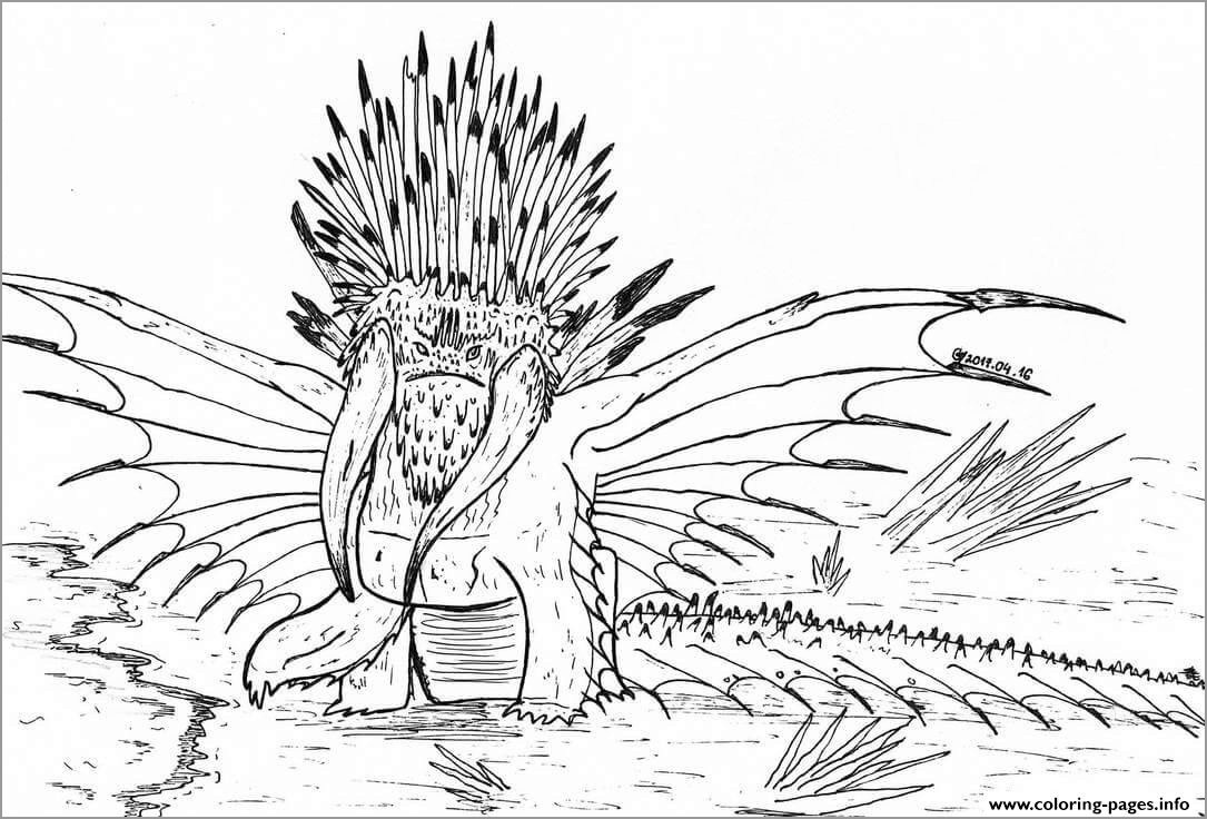 How To Train Your Dragon Drago S Bewilderbeast Coloring Page Coloringbay
