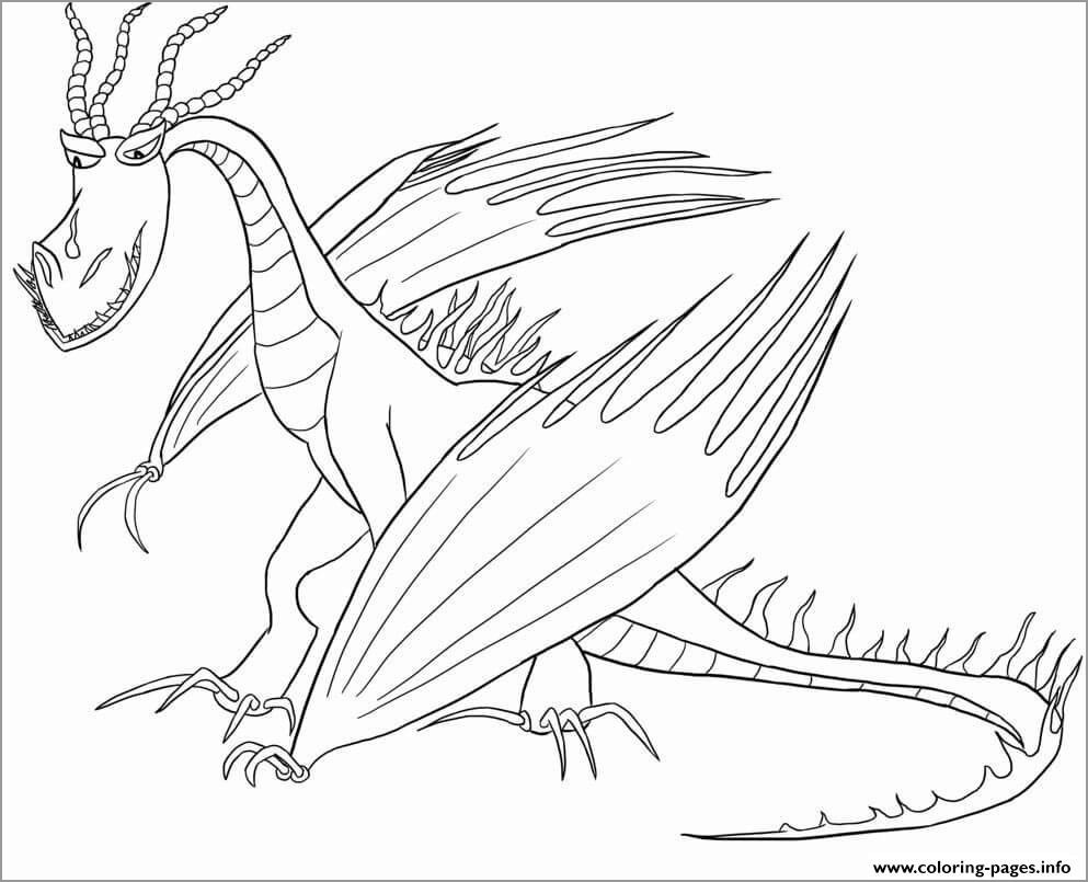 How to Train Your Dragon Hookfang Coloring Page