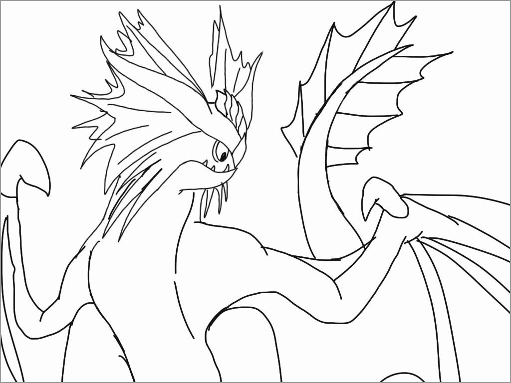 How to Train Your Dragon Stormcutter Coloring Page Download Free