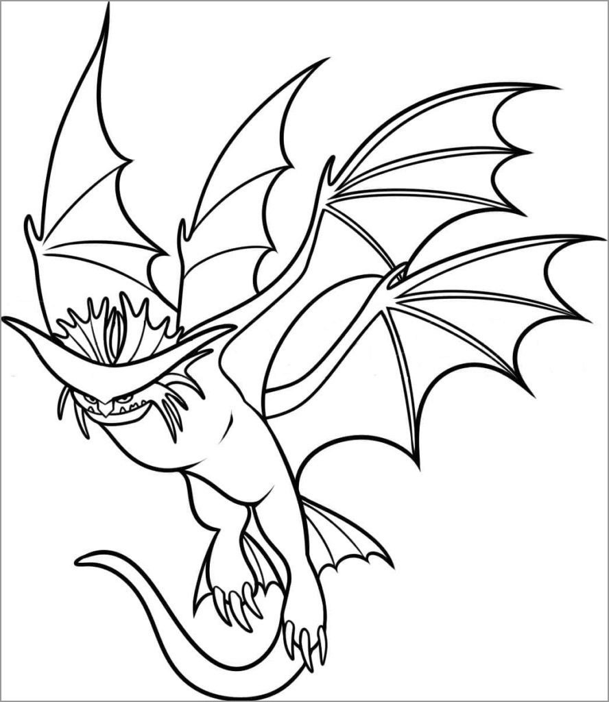How to Train Your Dragon Stormcutter Coloring Page