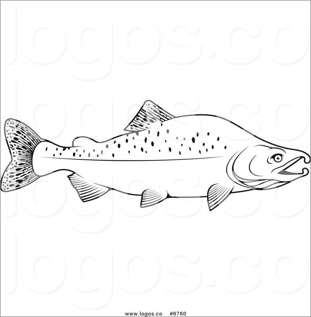 Humpback Salmon Coloring Page