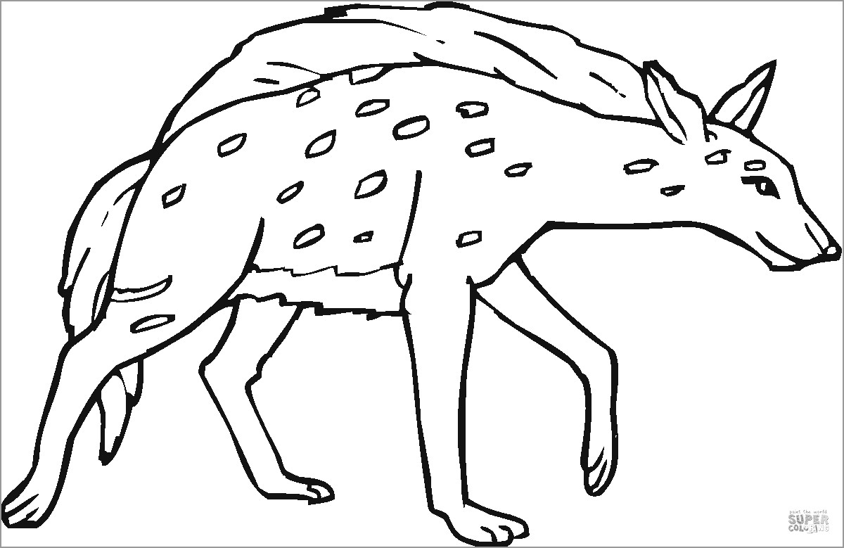 Hyenas Coloring Pages to Print