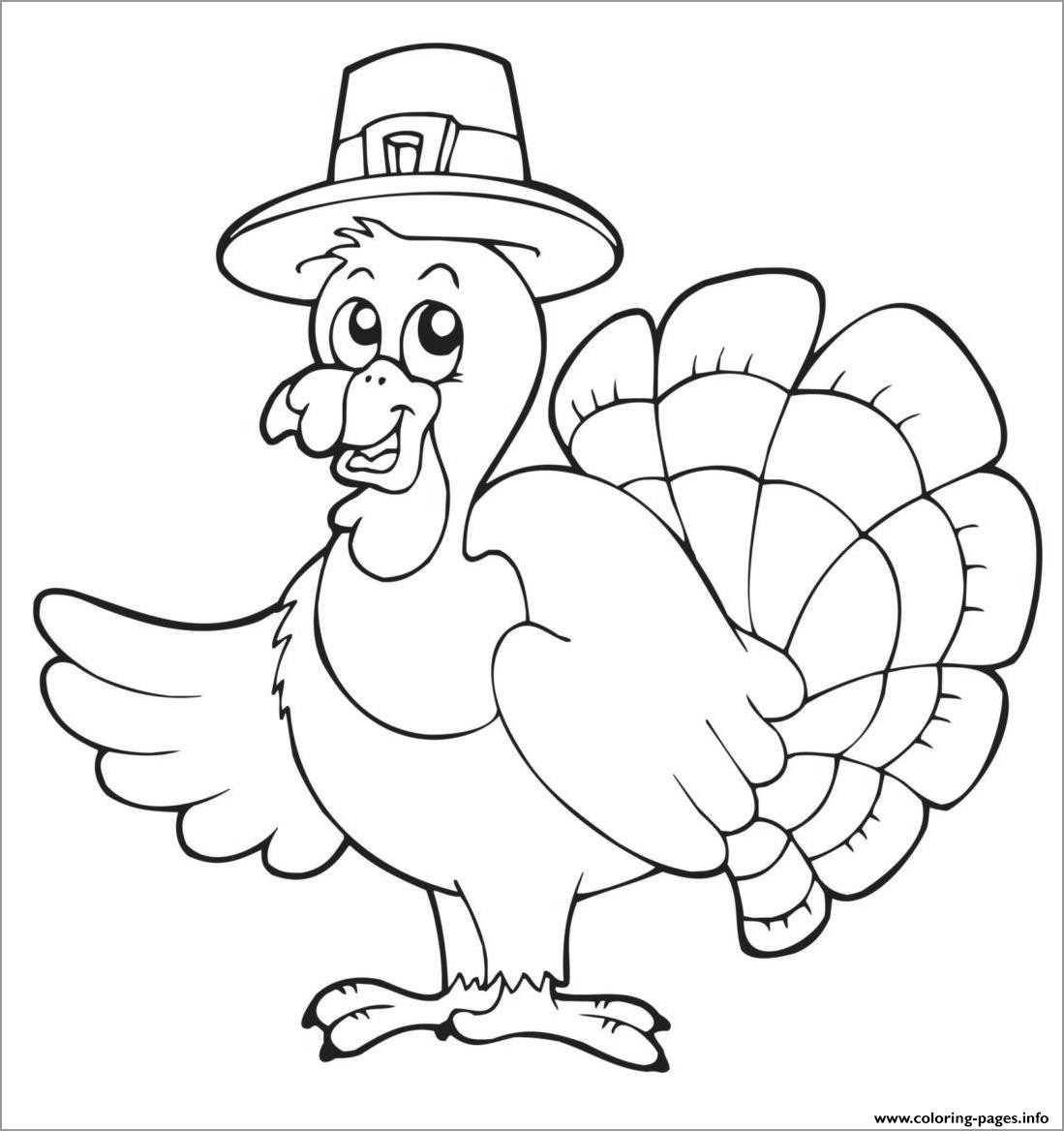 Easy Turkey Coloring Pages for Kids - ColoringBay