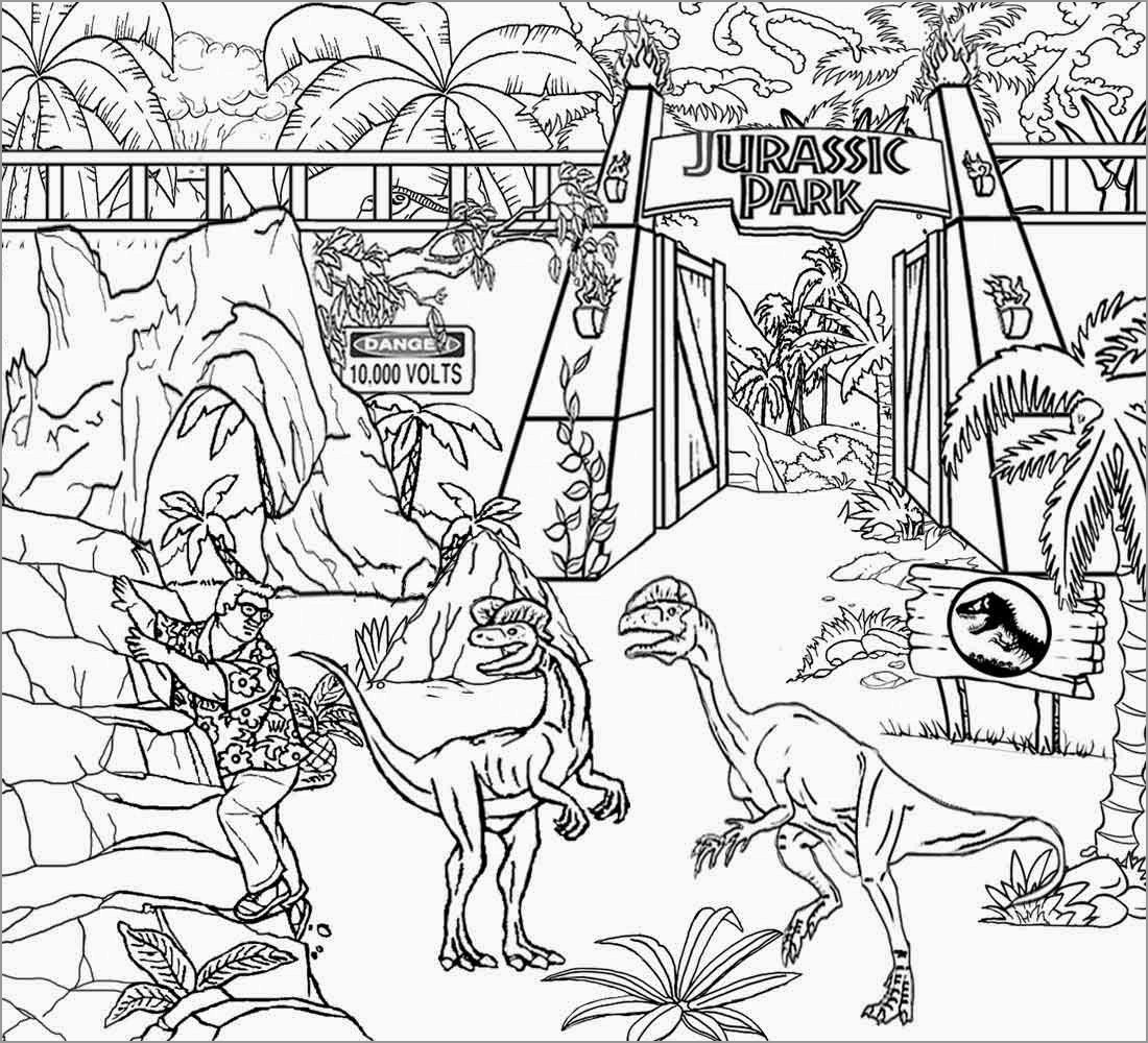 Jurassic Park Coloring Pages   ColoringBay