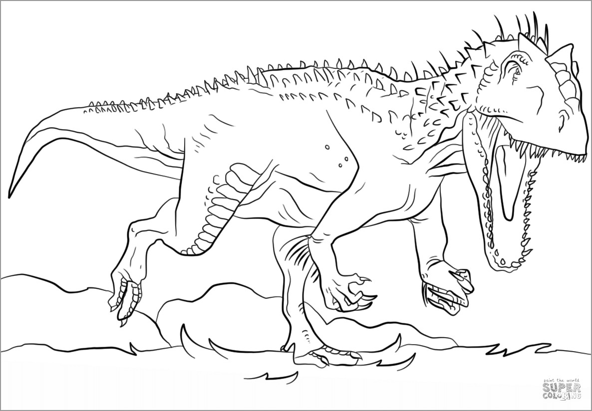 Jurassic Park Coloring Page to Print   ColoringBay