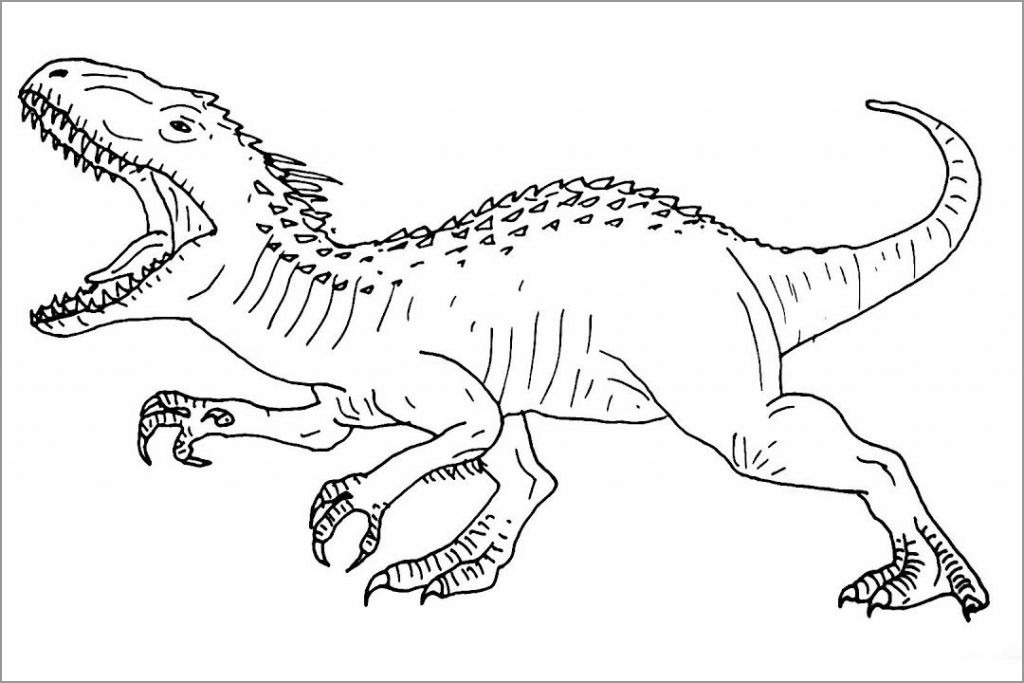 Jurassic World Dinosaurs Coloring Page