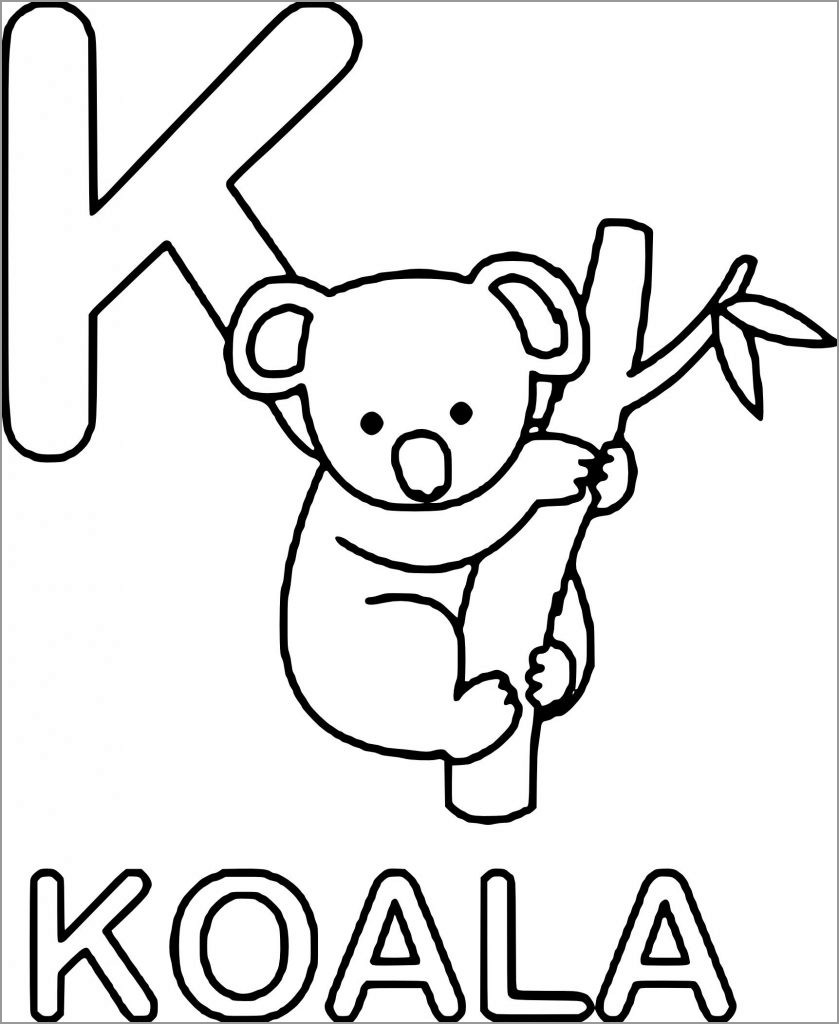 Koala Coloring Pages - ColoringBay