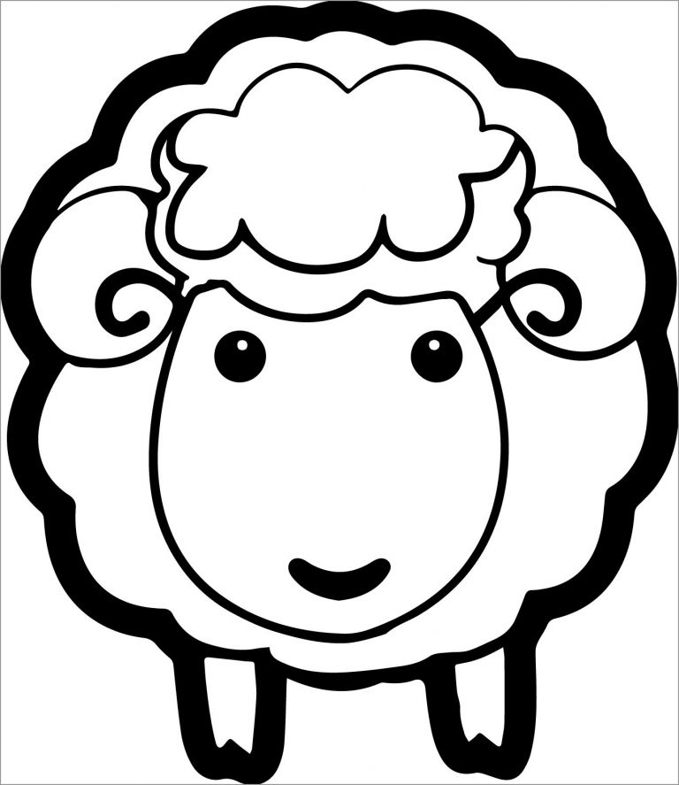 Lamb Coloring Pages For Preschool ColoringBay