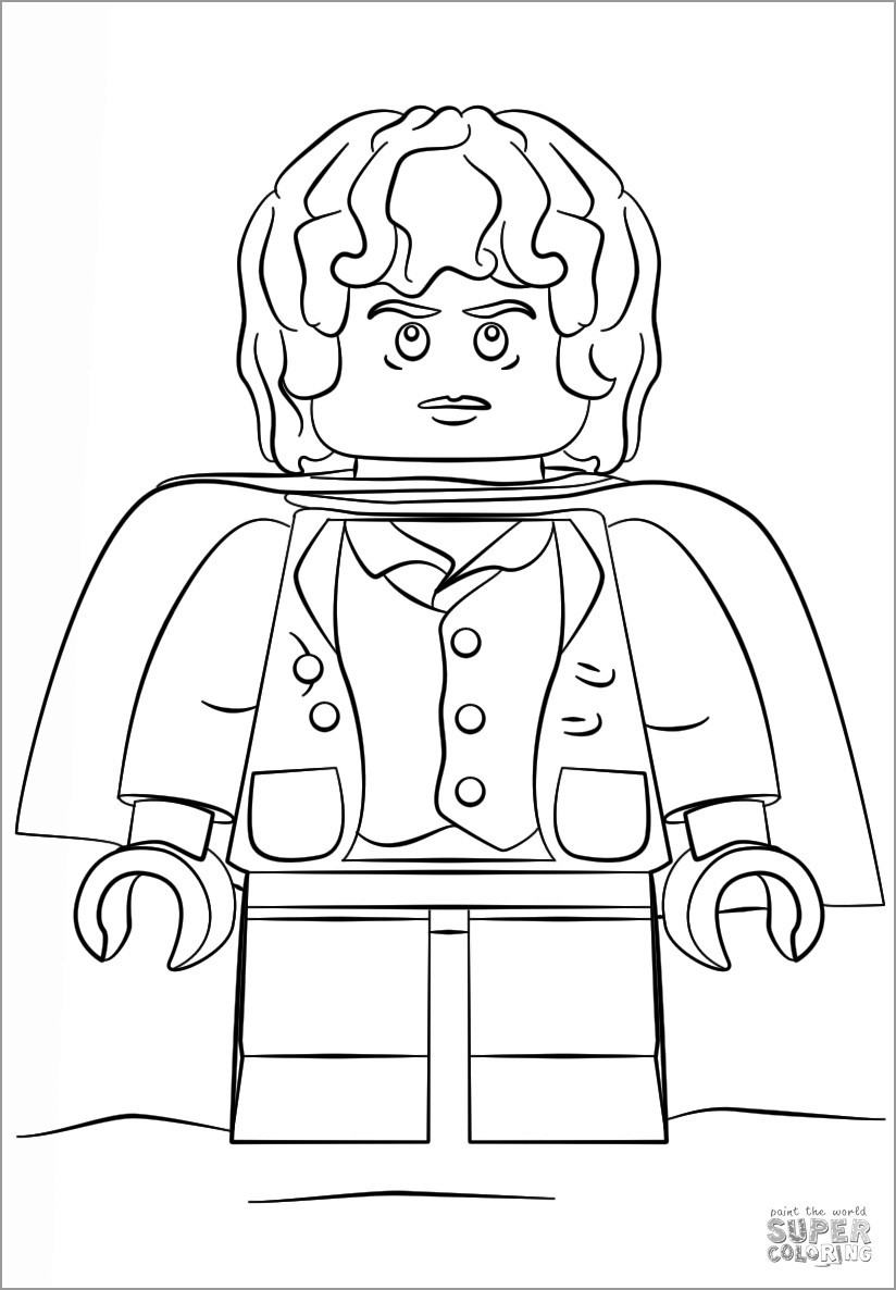 Lego the Hobbit Coloring Page to Print
