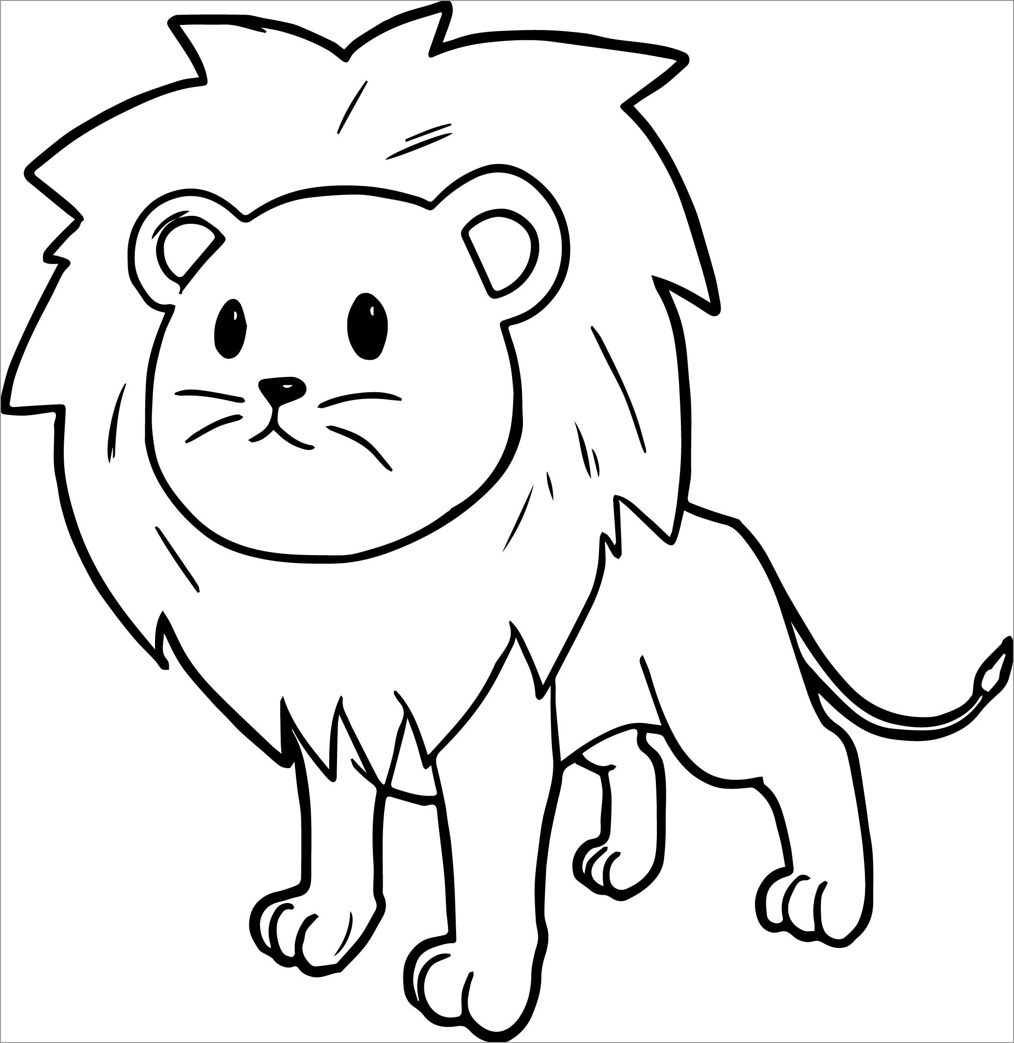 Lion Coloring Pages   ColoringBay