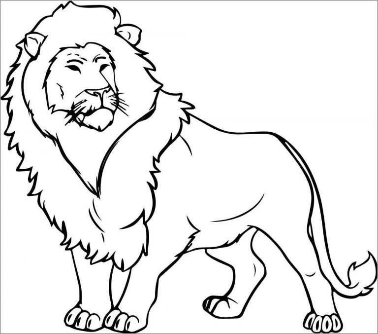 Lion Coloring Pages for toddlers - ColoringBay