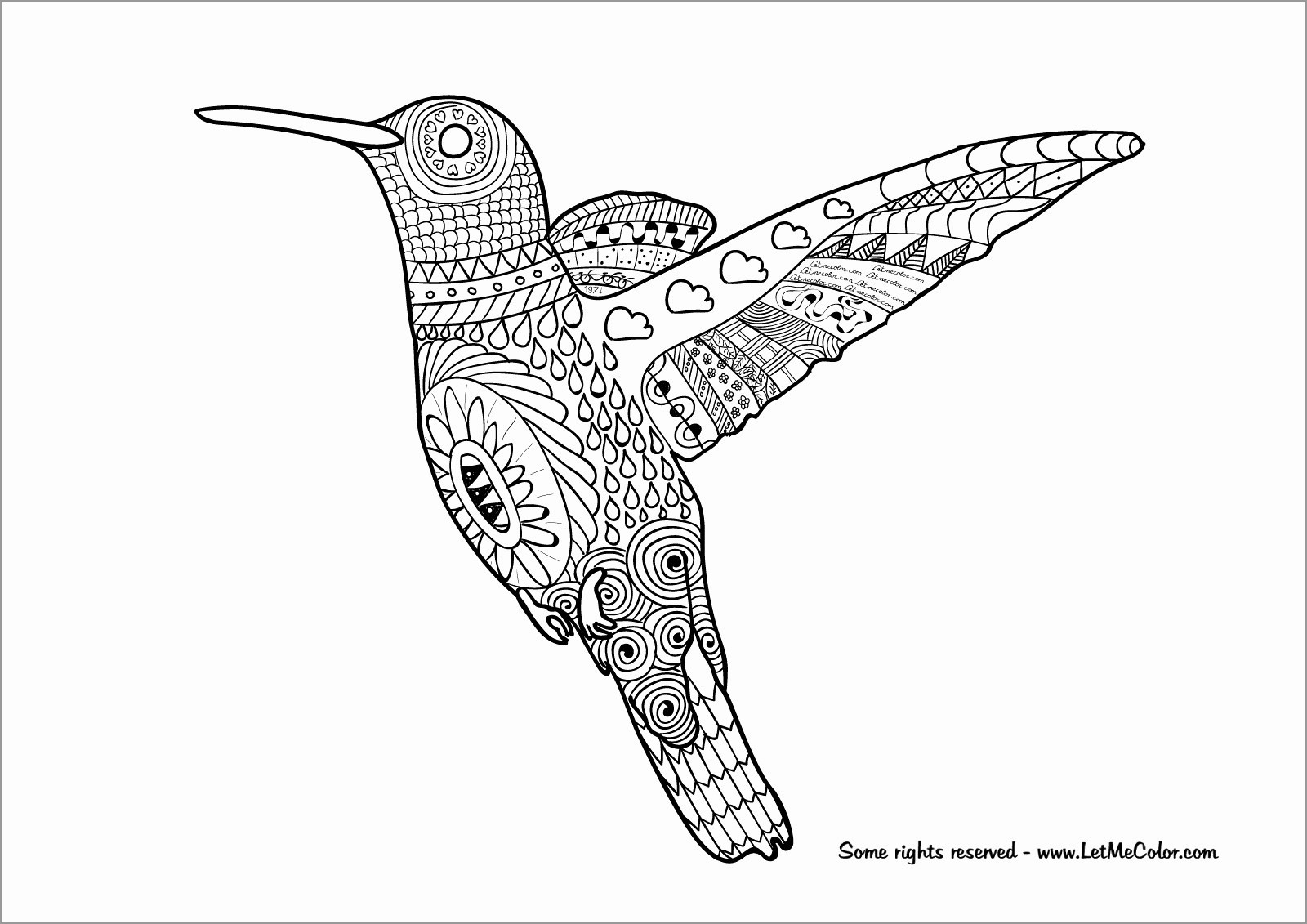 Mandala Crow Coloring Page for Adult