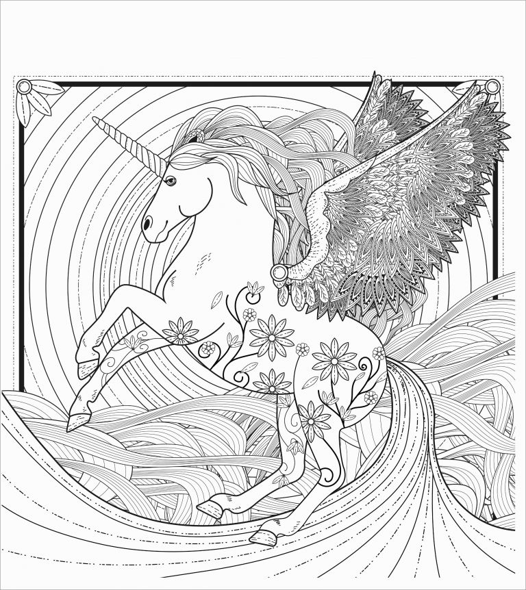 mandala unicorn coloring page for adults coloringbay
