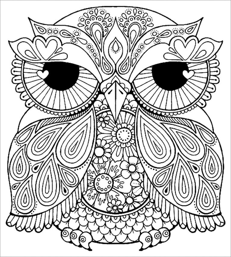 Owl Coloring Pages - ColoringBay